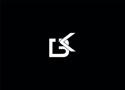 BK initials Abstract logo design. creative logo 