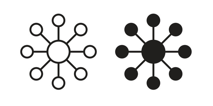 Multichannel icon. modern vector symbols set