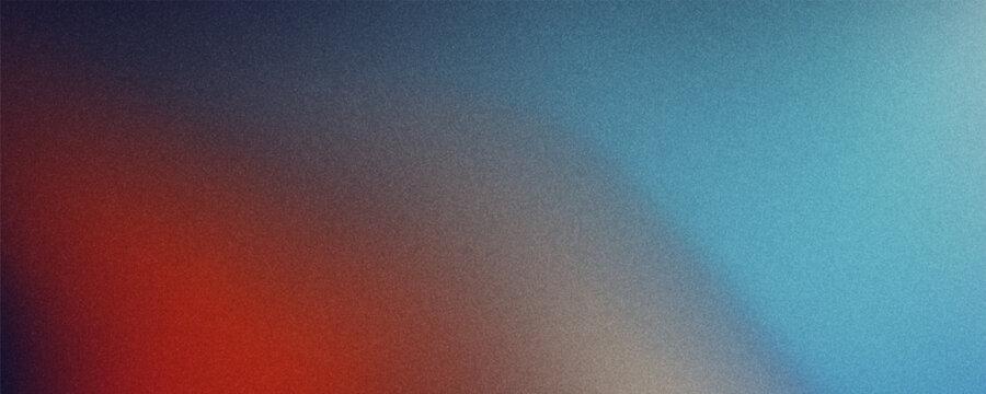 An abstract background featuring a smooth, grainy gradient that blends warm orange and cool blue hues. The textured, noisy appearance creates a modern, atmospheric effect.