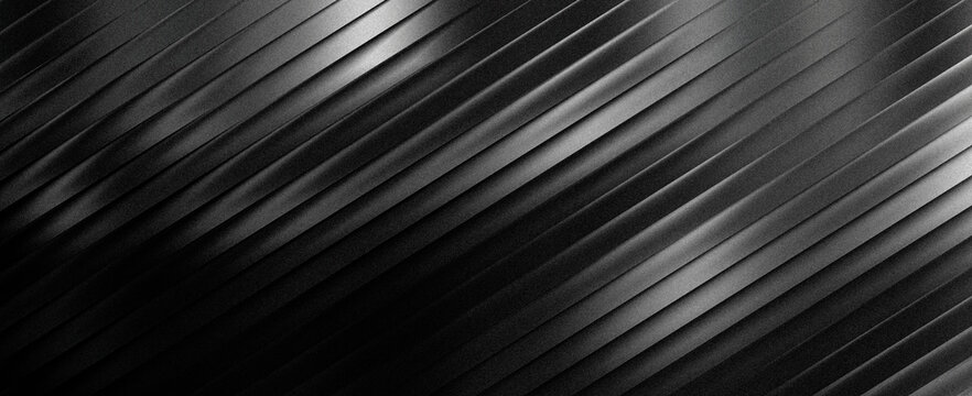Dramatic diagonal black and white striped pattern with motion blur effect creating dynamic abstract linear texture