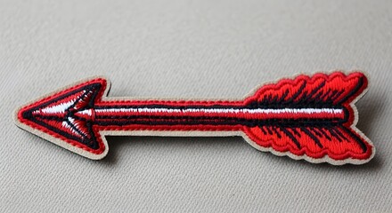 Red insolated sign of arrow 