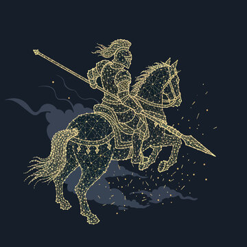 Constellation of a Knight on Horseback.