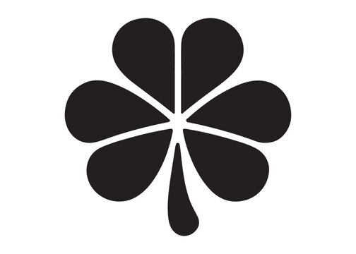 shamrock logo silhouette vector, three-leaf shamrock clover logo silhouette vector illustration, clovers shamrocks logo silhouette, shamrock four leaf logo silhouette design on white background