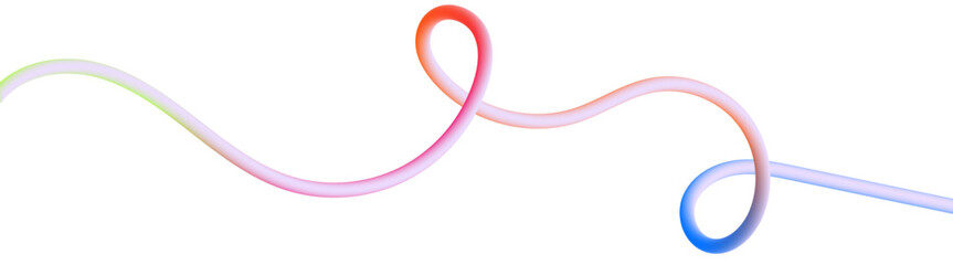 Naklejka premium Abstract Colorful Ribbon Wave, Dynamic Flowing Gradient Curves Background for Creative Design.