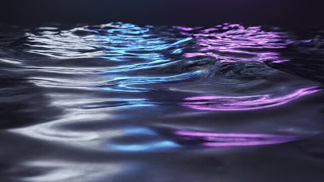 Liquid Metal Chrome Flow Abstract Background