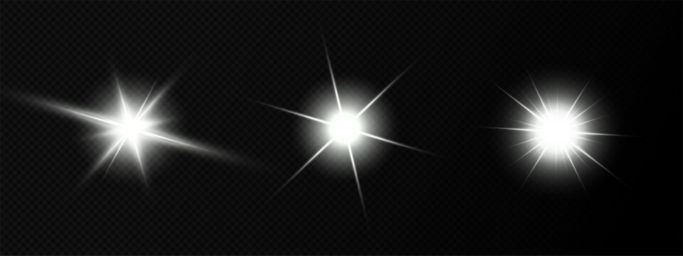 Lens Flare, light glow effect. sun or realistic shining star with backlight effect.
bokeh glitter and sparkles or sparkles on transparent background.

