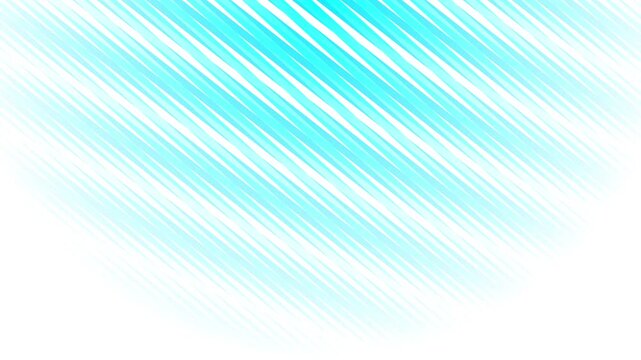 Abstract creative motion blue and cyan stripe line on white background. Video animation Ultra HD 4k footage.