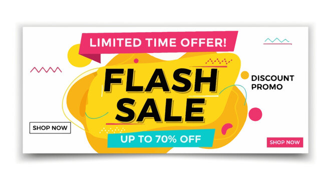 Discount Promo Flash Sale Advertisement.