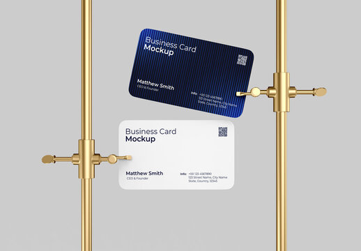 Modern Business Card Branding Mockup Template