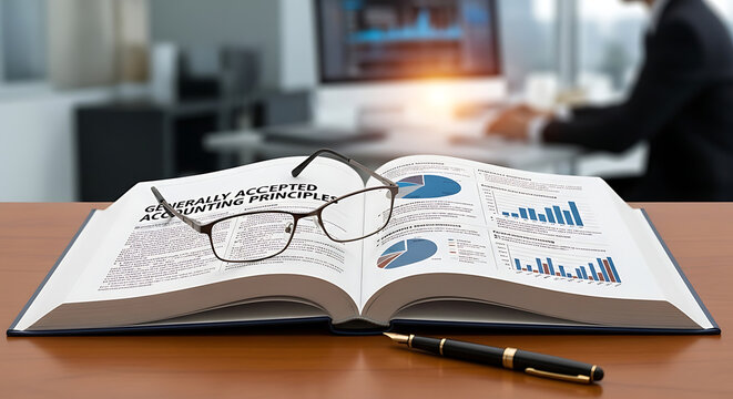 Comprehensive financial reporting document showcasing generally accepted accounting principles and corporate compliance standards for auditing professional business tax statements and records.