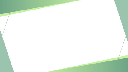 Obraz premium 緑のシンプルな16:9フレーム