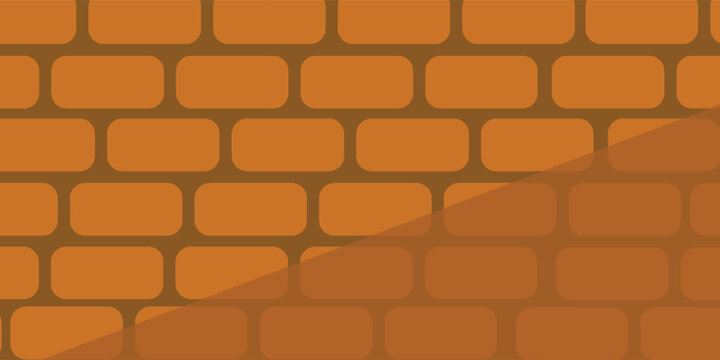 Banner background with yellow clay brick texture