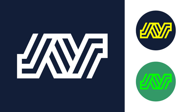 Letter N Logo with Parallel Line Concept for construction business