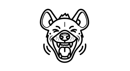 Naklejka premium vector illustration of a dog