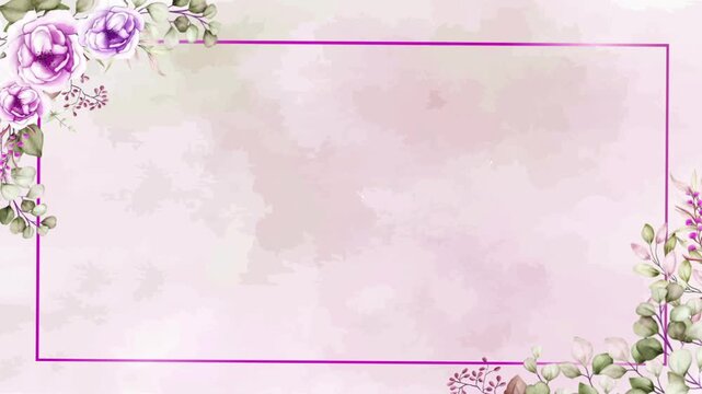 4K Colorful Flowers Animated Background with Copy Space | Vibrant Floral Motion Graphics 4K | Blooming Flowers Animation with Text Space | Colorful Botanical Animated Backdrop for Titles | Elegant 