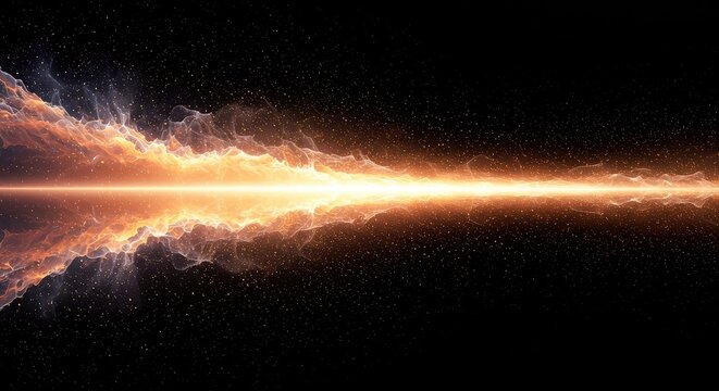 Abstract digital rendering showing powerful energy waves interacting with a neutral space, creating a conceptual resonant field blank for data, wave, flow, grid