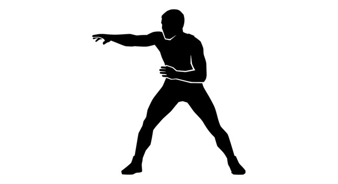 Man in dynamic sports pose 1.