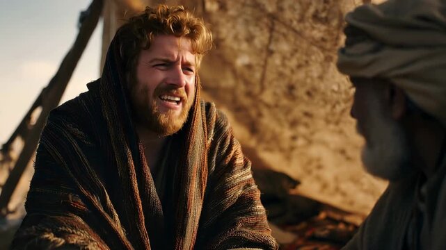 Esau Angry When He Know That His Father Isaac Had Blessed His Brother Jacob