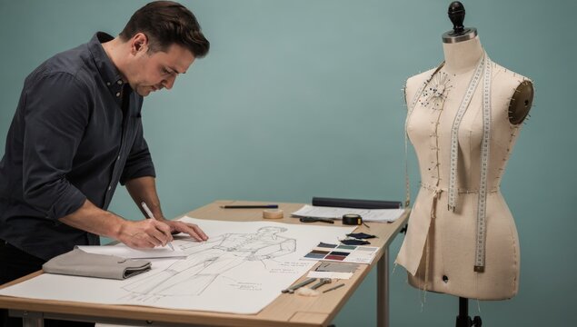 Professional In Bespoke Clothing Creation, Skilled Individual In Customized Clothing Development, Seasoned Specialist Focused On Handcrafted And Tailored Clothing Designs For Clients