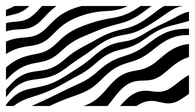 Wavy diagonal stripes forming a bold rhythmic pattern in abstract graphic style