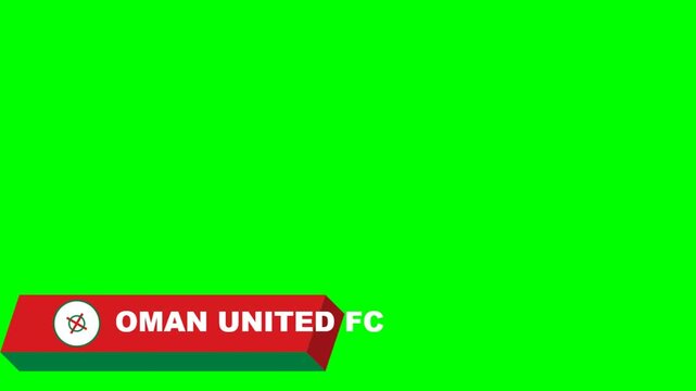 Oman United FC Soccer Club Lower Third Graphic