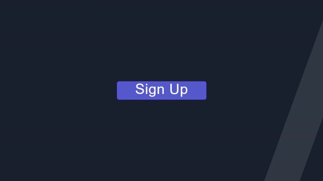 Sign Up Button UI Icon for Website or Application