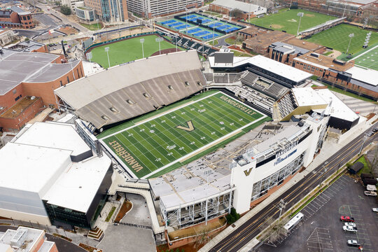 Nashville, TN, USA - March 8, 2026: FirstBank Stadium, built in 1922 and updated in 2025, is home to the Vanderbilt University Commodores' football team.