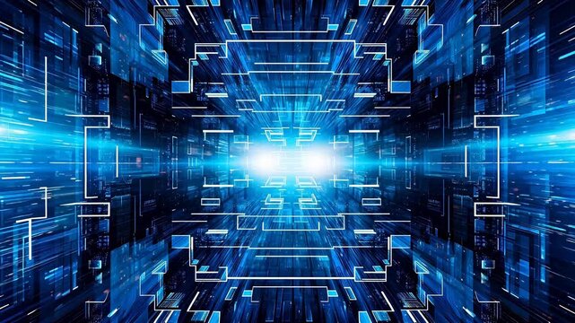 Digital technology Internet three-dimensional abstract background