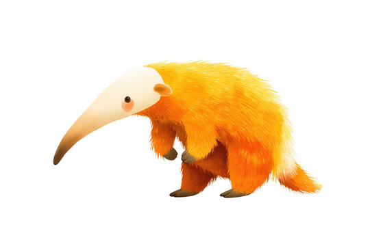 Shy Silky Anteater Illustration