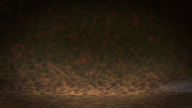 Abstract dark textured background with organic amber patterns and moody lighting resembling deep underwater or cellular views