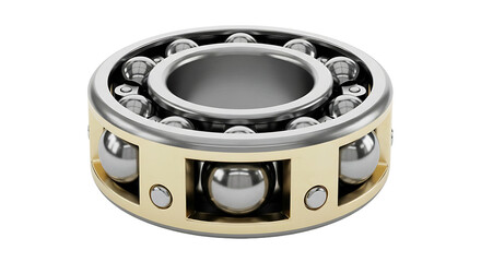 Naklejka premium A highly detailed mechanical bearing in the style of Cubism on transparent background