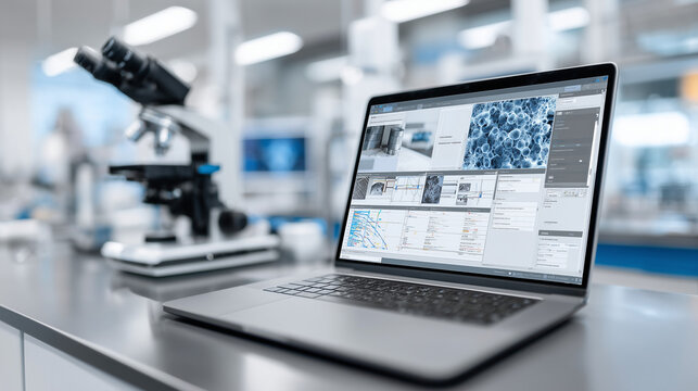 Materials Science Lab Laptop Analysis Software Composites Research

