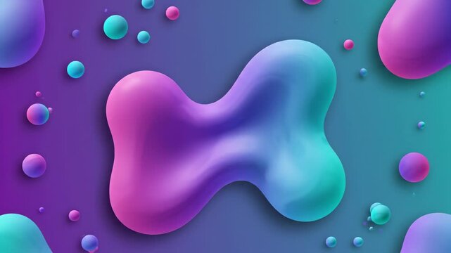 Fluid gradient abstract colorful blob 3d liquid shape vibrant background modern design with surreal dreamy atmosphere and smooth texture neon pastel hues dynamic composition organic rhea sphere