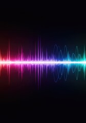 Fototapeta premium Vibrant abstract background illustrating the electromagnetic spectrum through colorful energy waves and shifting digital frequency patterns, digital, dynamic, fluid