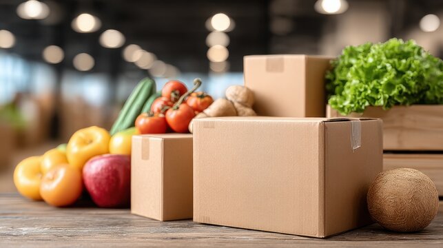 Logistics system focused on handling food products with care, maintaining quality, temperature control, and efficient distribution to meet safety standards and consumer demand.
