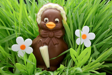 l oeuf de Pâques dans le jardin © helenedevun