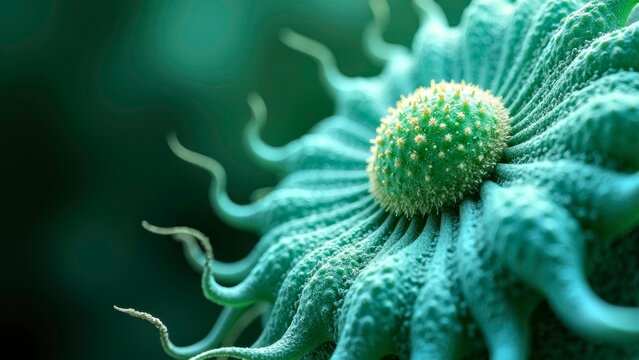 Abstract Green Organic Texture Macro Photograph