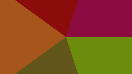 Obraz premium Abstract geometric triangle gradient background with vibrant red, green, and purple colors for modern design