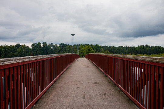On a bridge near Teleborg Castle in V&auml;xj&ouml;, Sweden