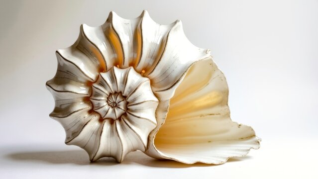 Star patterned conch art decoration