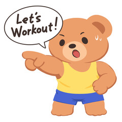 Fototapeta premium Gym Bear