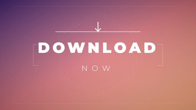 Dynamic digital download prompt with gradient background modern user interface for web applications and mobile apps engaging animation for content