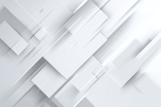 Minimal high tech white background with subtle geometric elements