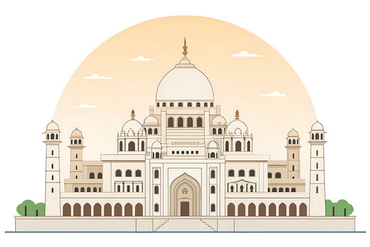 Umaid Bhawan Palace minimal vector architecture