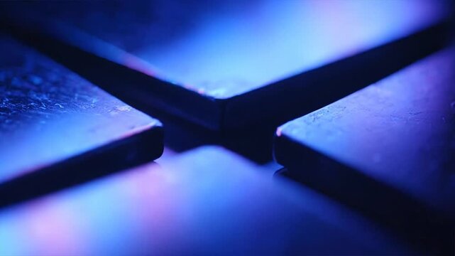 Dark Blue Tiles with Sharp Edges.