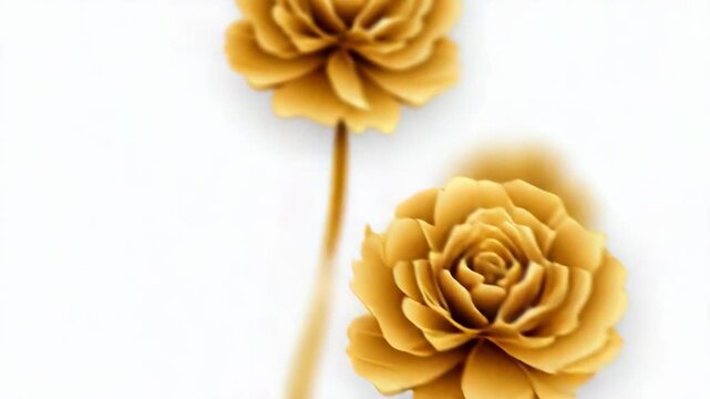 Watch how to make yellow paper flowers with precise cuts and arrangements for decoration or gifts. Learn simple steps and techniques