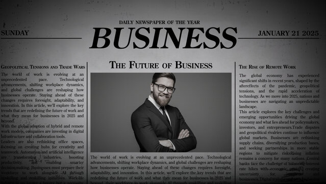 Newspaper Overlays Business &ndash; Vintage Paper Texture Effects, Old News Print Backgrounds, Retro Editorial Design Elements for Cinematic Video and Photo Editing