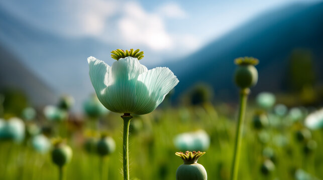 AI generator images of  opium poppy (scientific name: Papaver somniferum) is a plant with both benefits and drawbacks. In medicine, it is used to produce painkillers, but excessive use can lead 