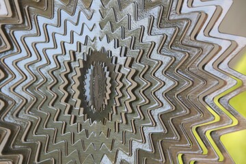 metalowa gwiazda wcięta z lakierowanej blachy © Dariusz