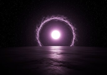 A boundless conceptual space representing the pure void of ultimate thought and limitless possibility, emphasizing depth and profound emptiness, nothingness, smooth, void